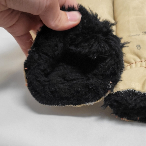 Vintage horsehide small size 8 tan outer black fur inner very warm - Picture 4 of 6